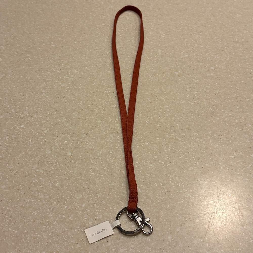 Last chance! NWT Vera Bradley Lanyard in Toasted Terracotta W/ Free wallet